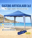 Gazebo articulado 3x3 tenda para praia