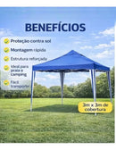 Gazebo articulado 3x3 tenda para praia