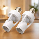Kit 2 Sensor De Presença Lâmpada Soquete E27 Iluminação Fotocélula Movimento